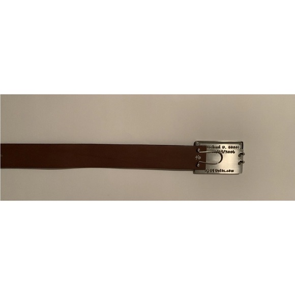 Custom 59 Genuine Leather Golf Belt w/ GNS Initials & Bag & Sticker - Picture 8 of 9